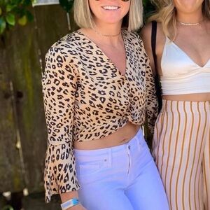 Bardot Leopard Print Women Top